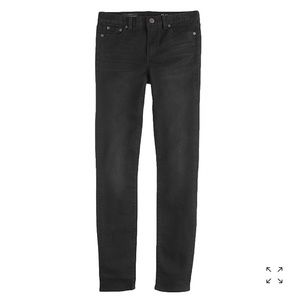 J.Crew Midrise Toothpick Jean in Blackout Wash